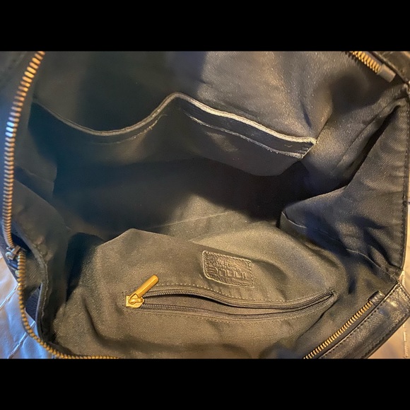 INNUE Made in Italy black leather satchel - Picture 10 of 10